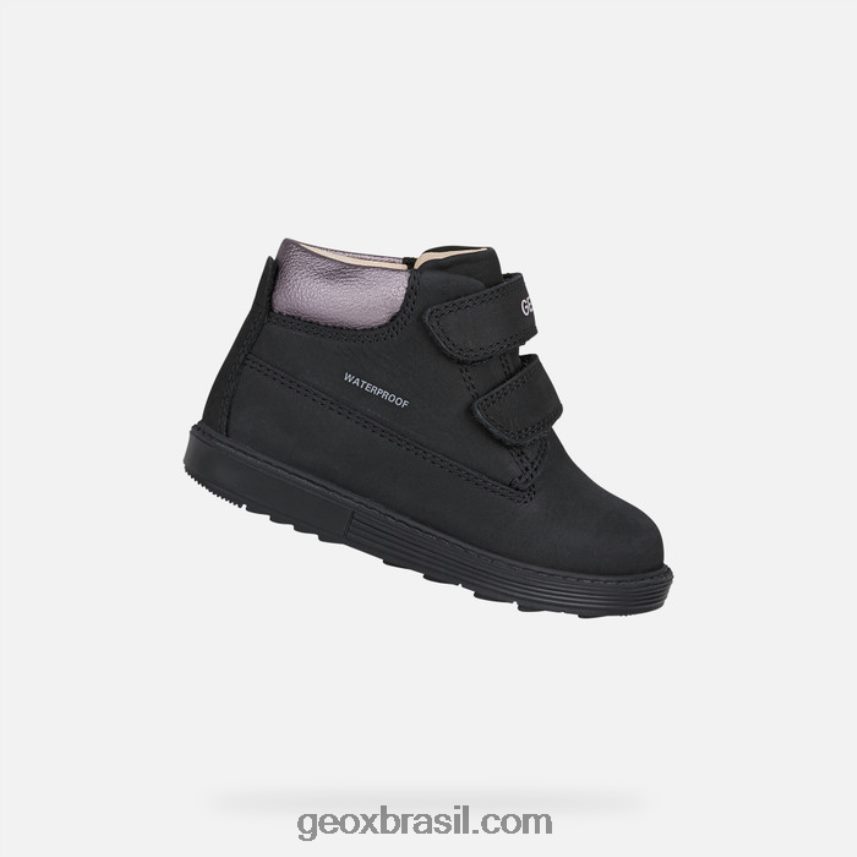 bebê hynde preto/rosa escuro Geox 28TF8X1423
