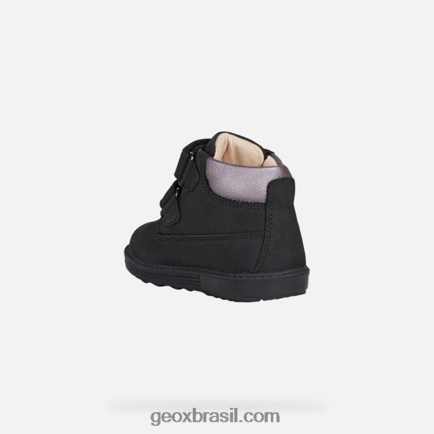 bebê hynde preto/rosa escuro Geox 28TF8X1423