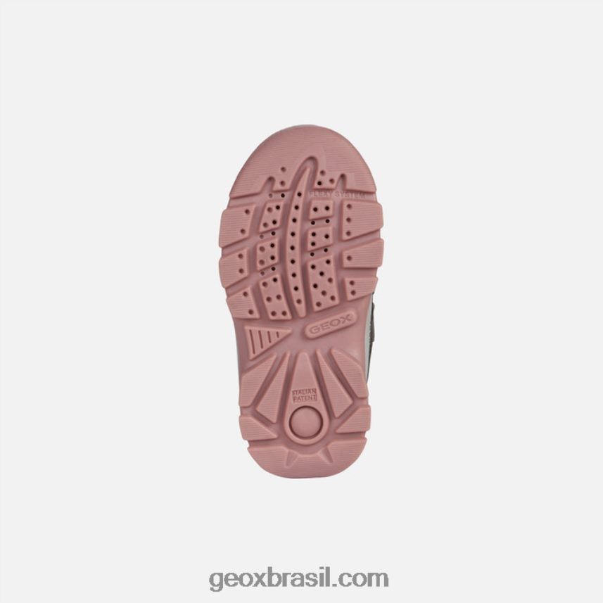 flanfil abx criança cinza escuro/rosa Geox 28TF8X1490