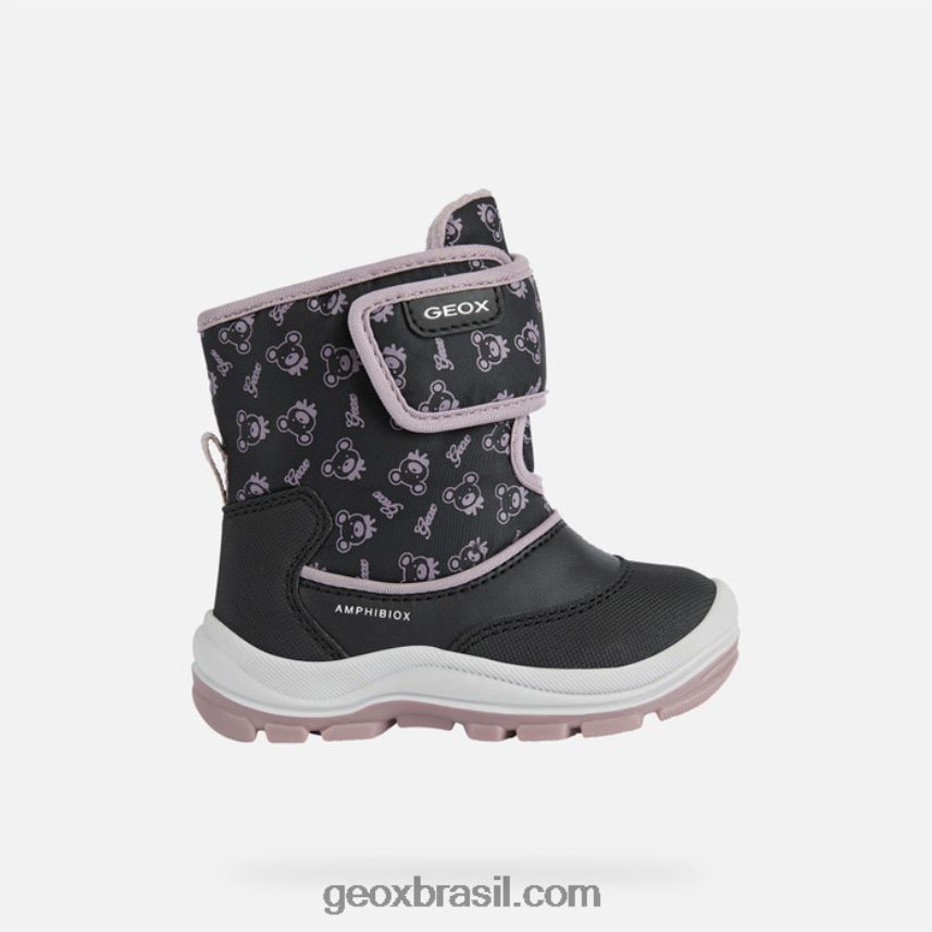 flanfil abx criança preto/rosa escuro Geox 28TF8X1511