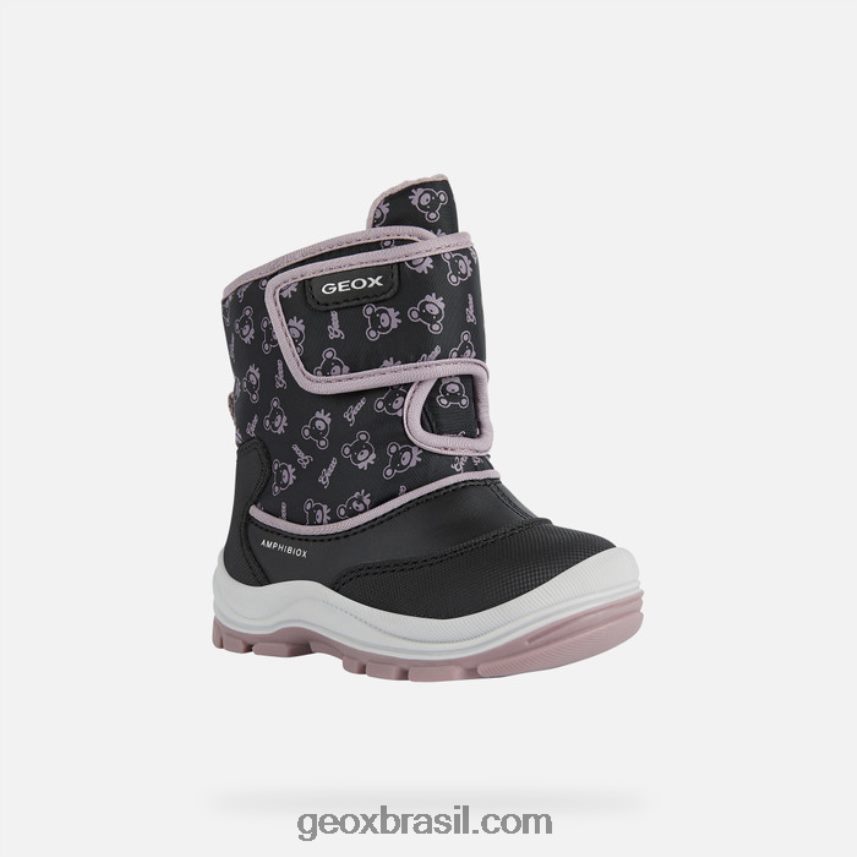 flanfil abx criança preto/rosa escuro Geox 28TF8X1511