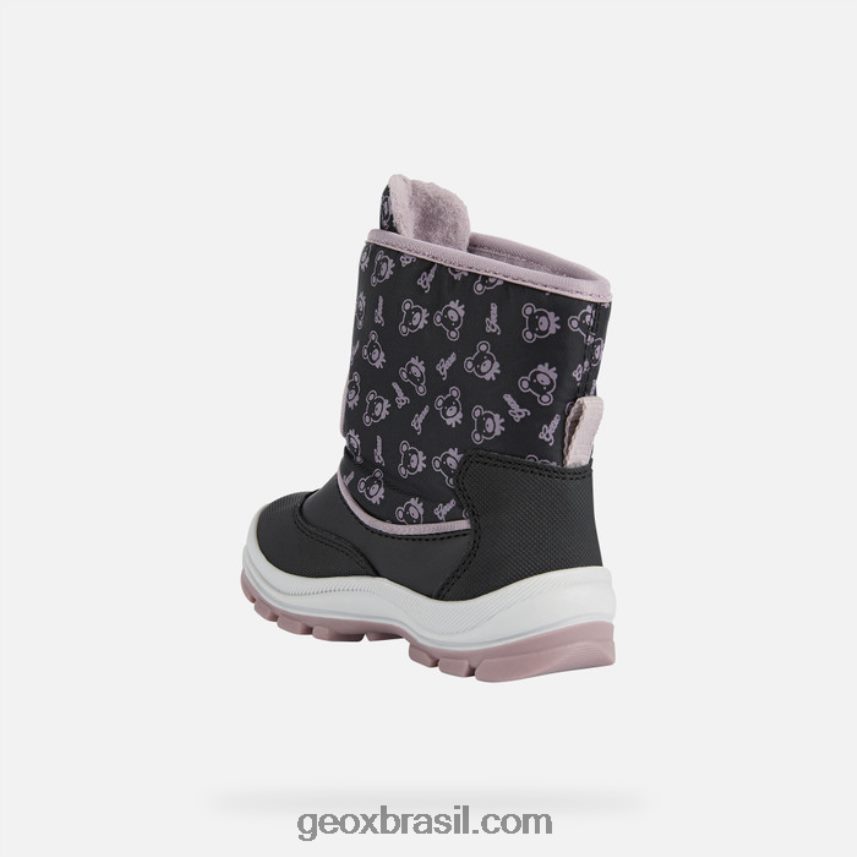 flanfil abx criança preto/rosa escuro Geox 28TF8X1511