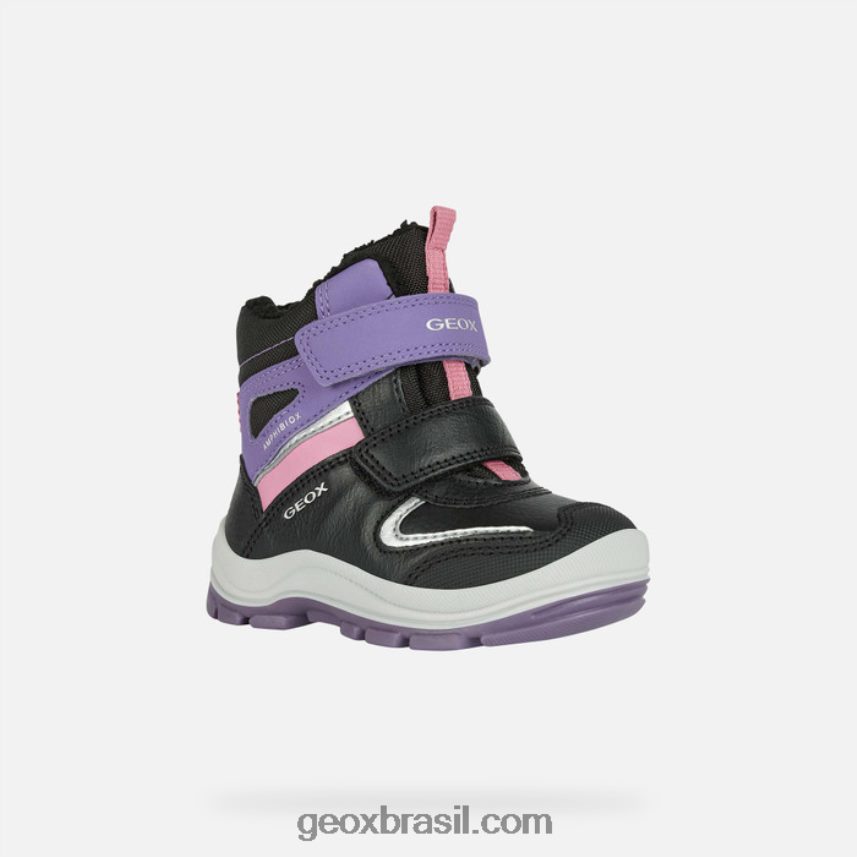flanfil abx criança preto/violeta Geox 28TF8X1563