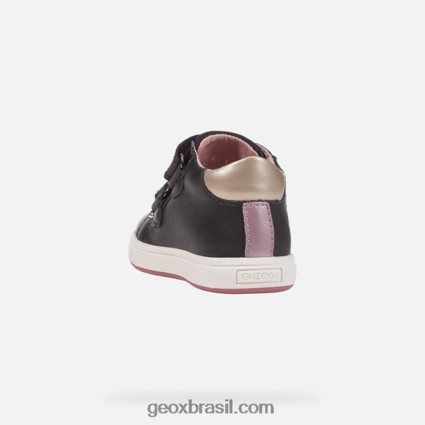 bebê grande preto/rosa escuro Geox 28TF8X1504