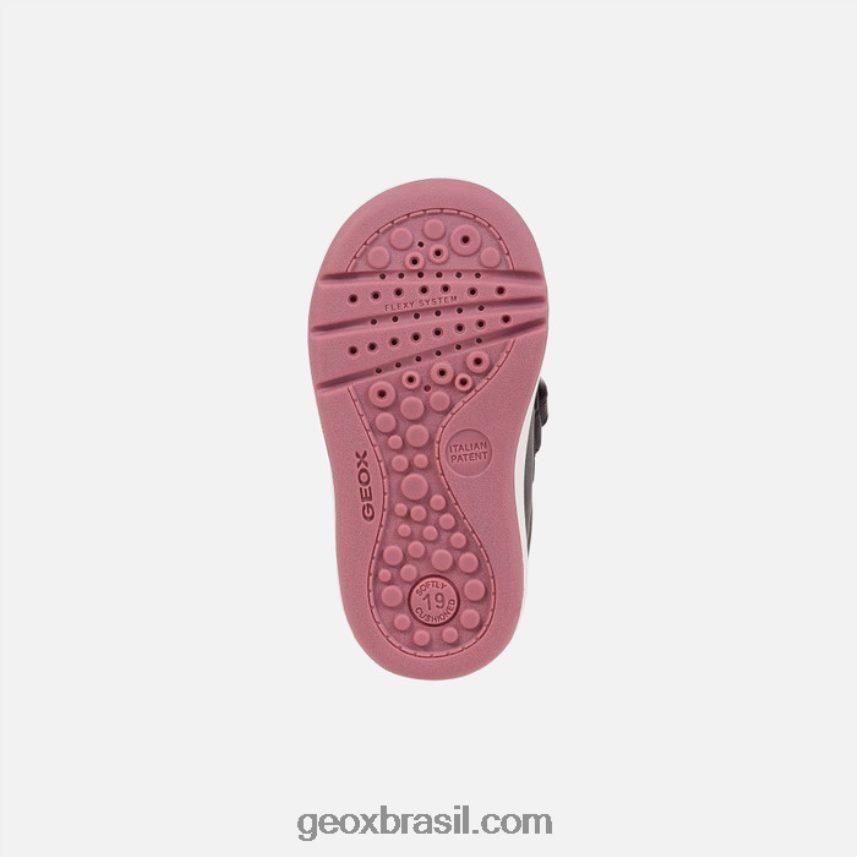 bebê grande preto/rosa escuro Geox 28TF8X1504