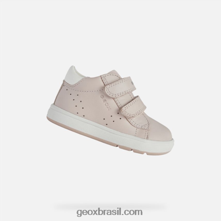 bebê grande rosa claro/branco ótico Geox 28TF8X1525