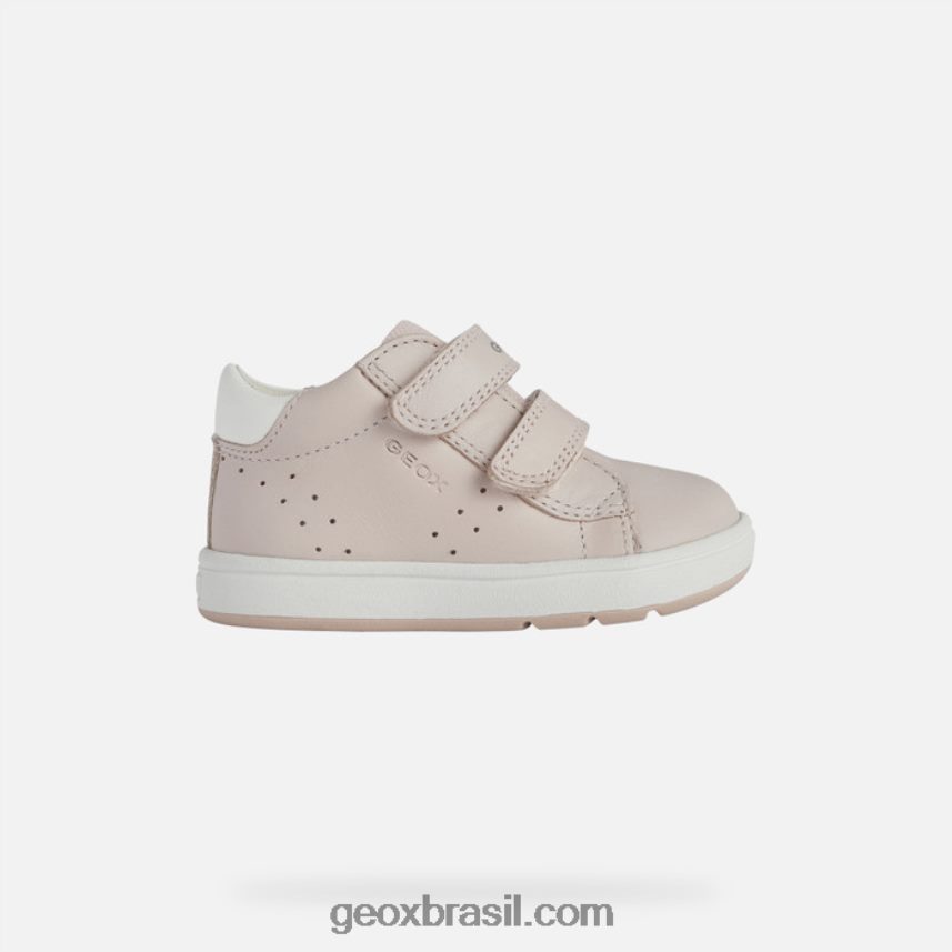 bebê grande rosa claro/branco ótico Geox 28TF8X1525