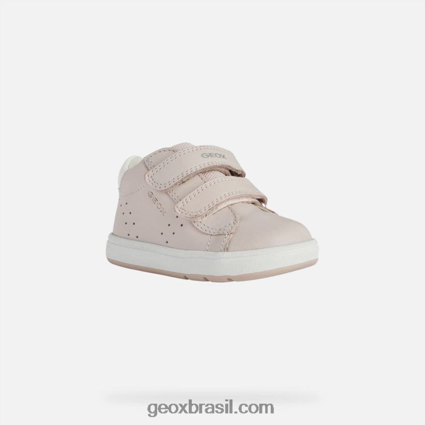 bebê grande rosa claro/branco ótico Geox 28TF8X1525