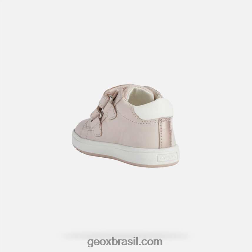 bebê grande rosa claro/branco ótico Geox 28TF8X1525
