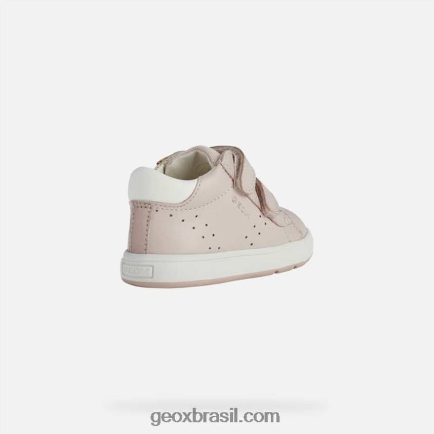 bebê grande rosa claro/branco ótico Geox 28TF8X1525