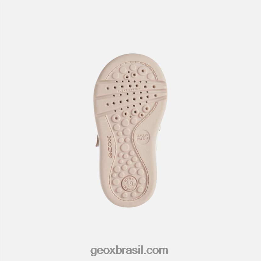 bebê grande rosa claro/branco ótico Geox 28TF8X1525