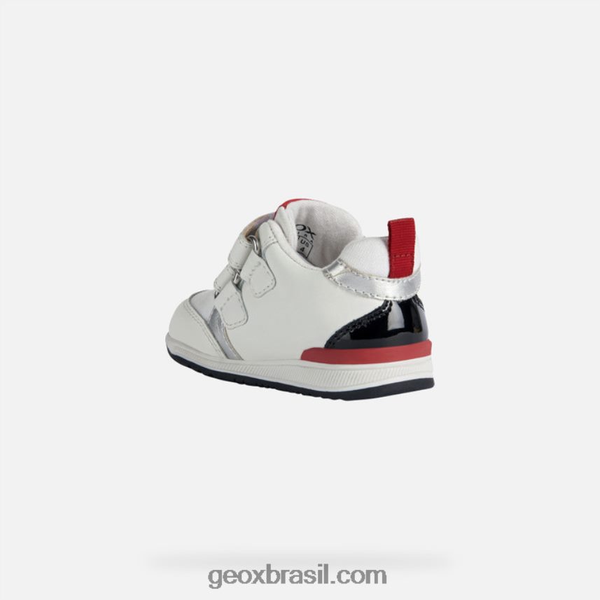 bebê rishon Branco preto Geox 28TF8X1577