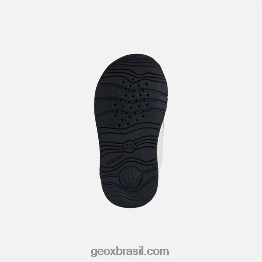 bebê rishon Branco preto Geox 28TF8X1577