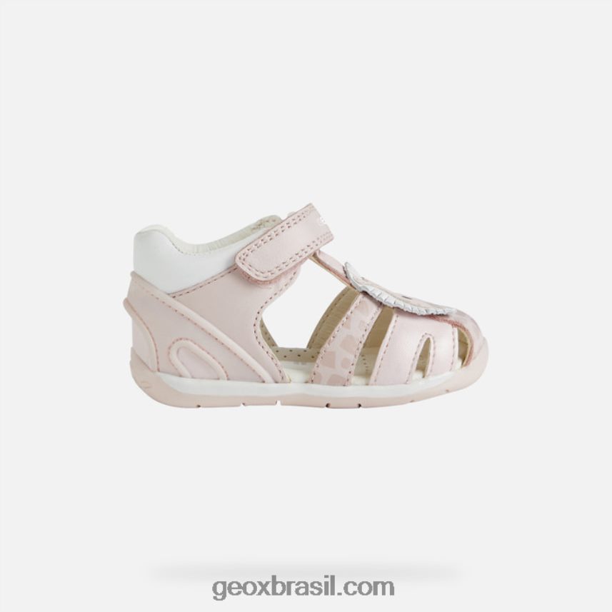 cada menina rosa claro/branco Geox 28TF8X1630