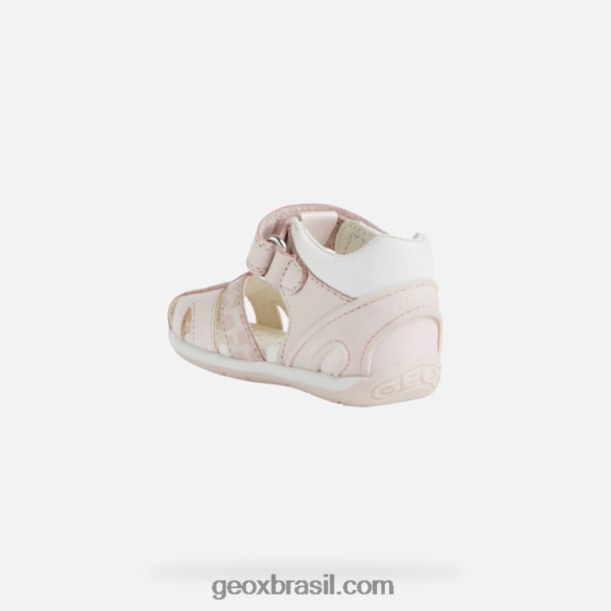 cada menina rosa claro/branco Geox 28TF8X1630