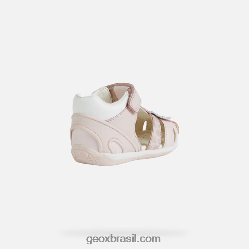 cada menina rosa claro/branco Geox 28TF8X1630