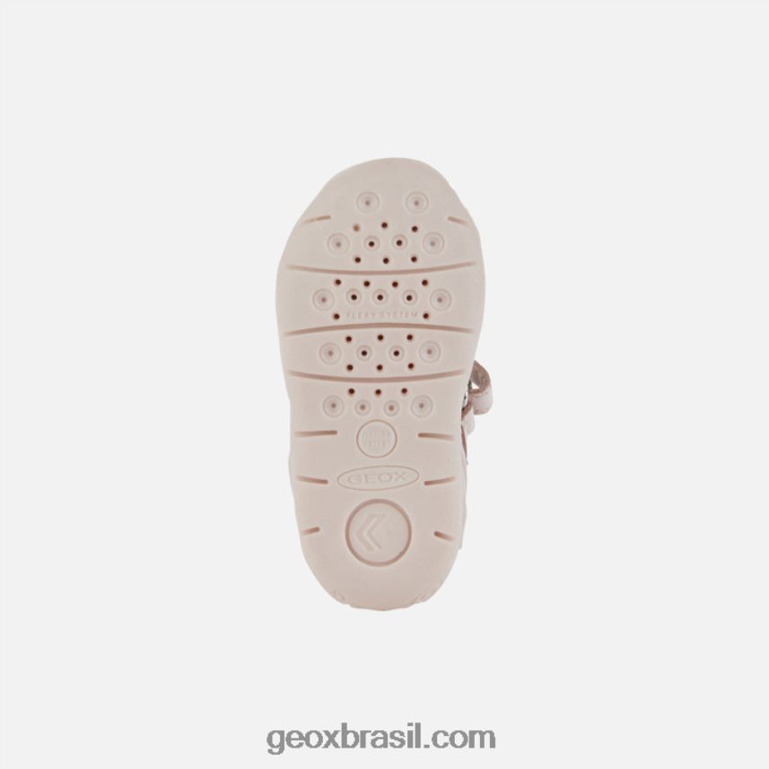 cada menina rosa claro/branco Geox 28TF8X1630