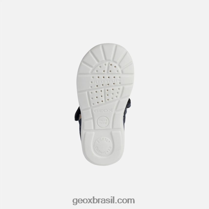 menina elthan marinho/prata Geox 28TF8X1517