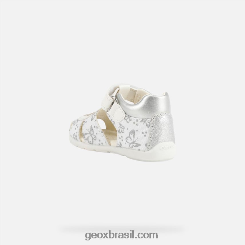 menina elthan prata branca Geox 28TF8X1516