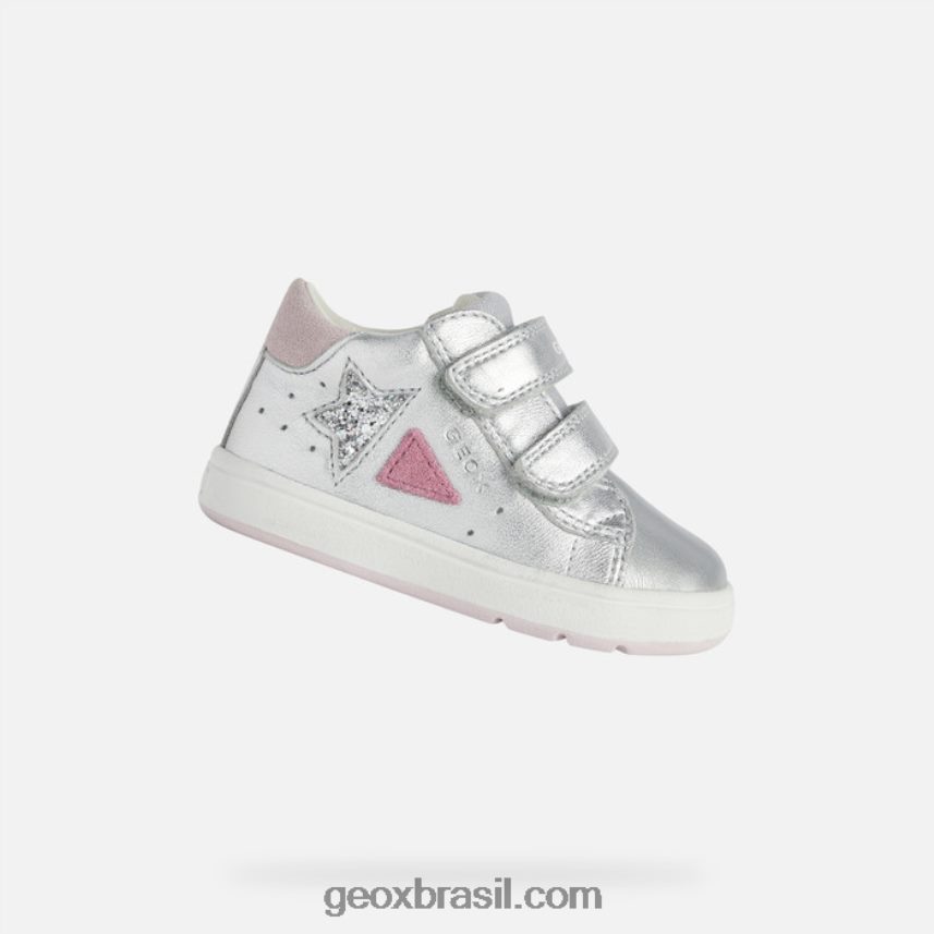 menina grande prata/fúcsia Geox 28TF8X1643