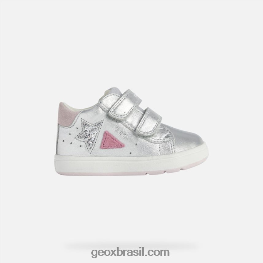 menina grande prata/fúcsia Geox 28TF8X1643