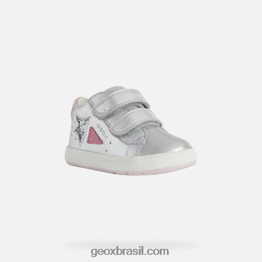 menina grande prata/fúcsia Geox 28TF8X1643
