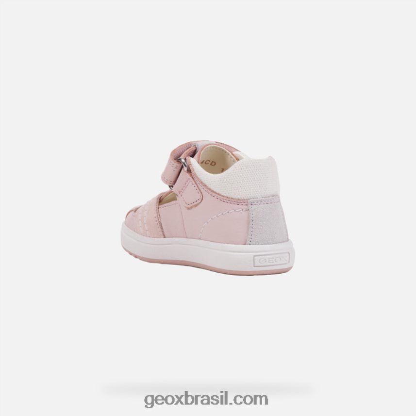 menina grande rosa claro/branco Geox 28TF8X1543