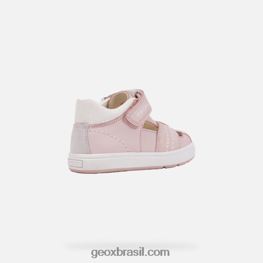 menina grande rosa claro/branco Geox 28TF8X1543