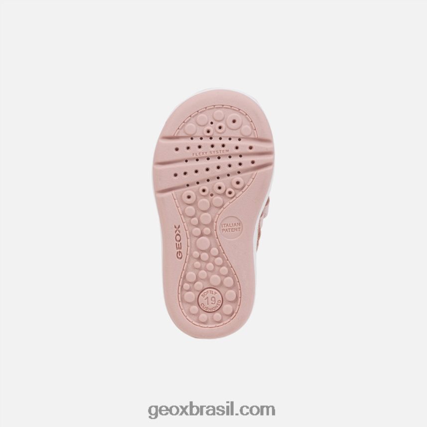 menina grande rosa claro/branco Geox 28TF8X1543