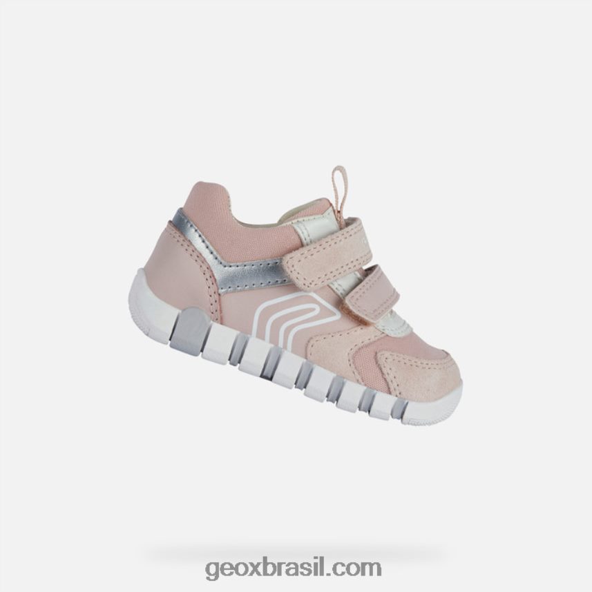 menina iupidoo rosa claro/branco Geox 28TF8X1432