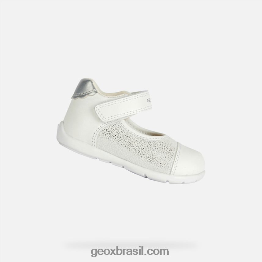 menina kaytan prata branca Geox 28TF8X2023