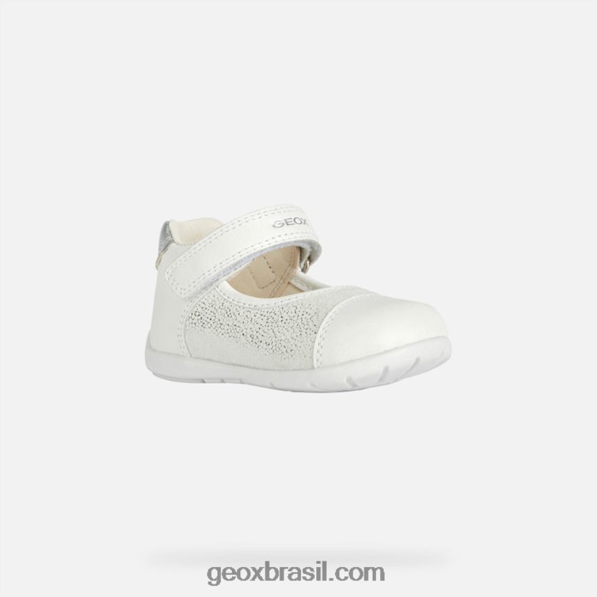 menina kaytan prata branca Geox 28TF8X2023