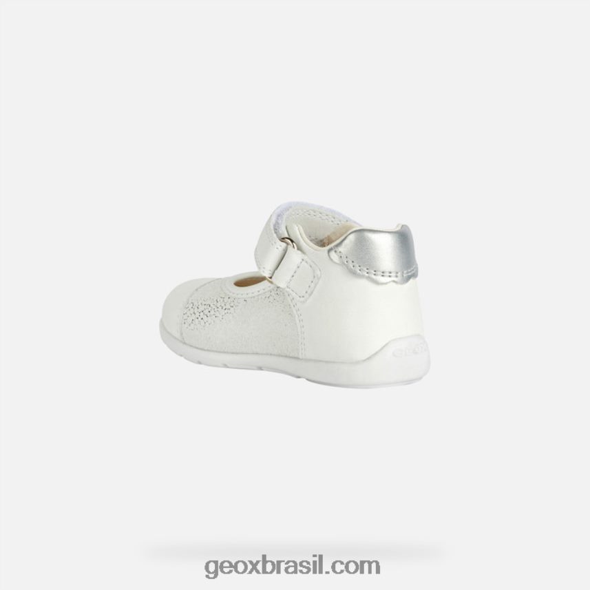 menina kaytan prata branca Geox 28TF8X2023