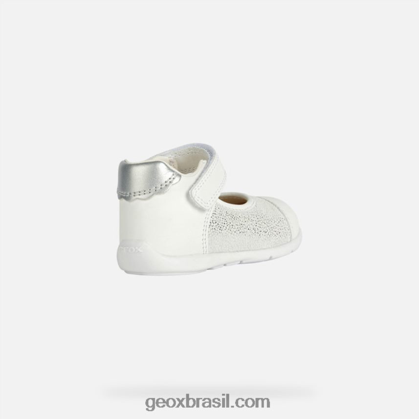 menina kaytan prata branca Geox 28TF8X2023