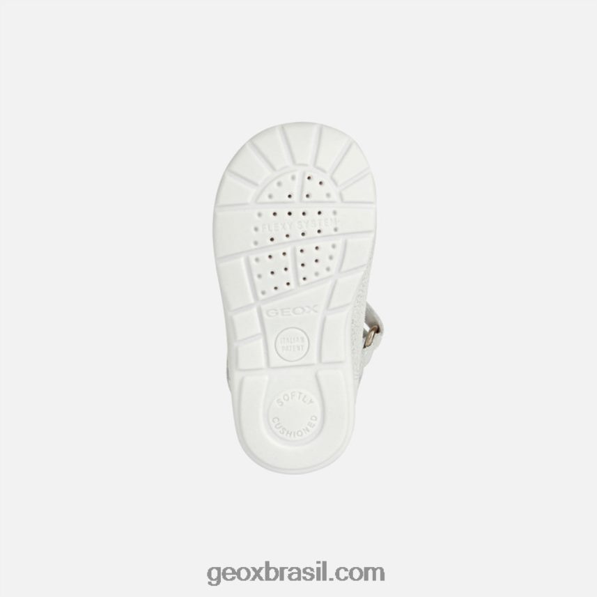 menina kaytan prata branca Geox 28TF8X2023