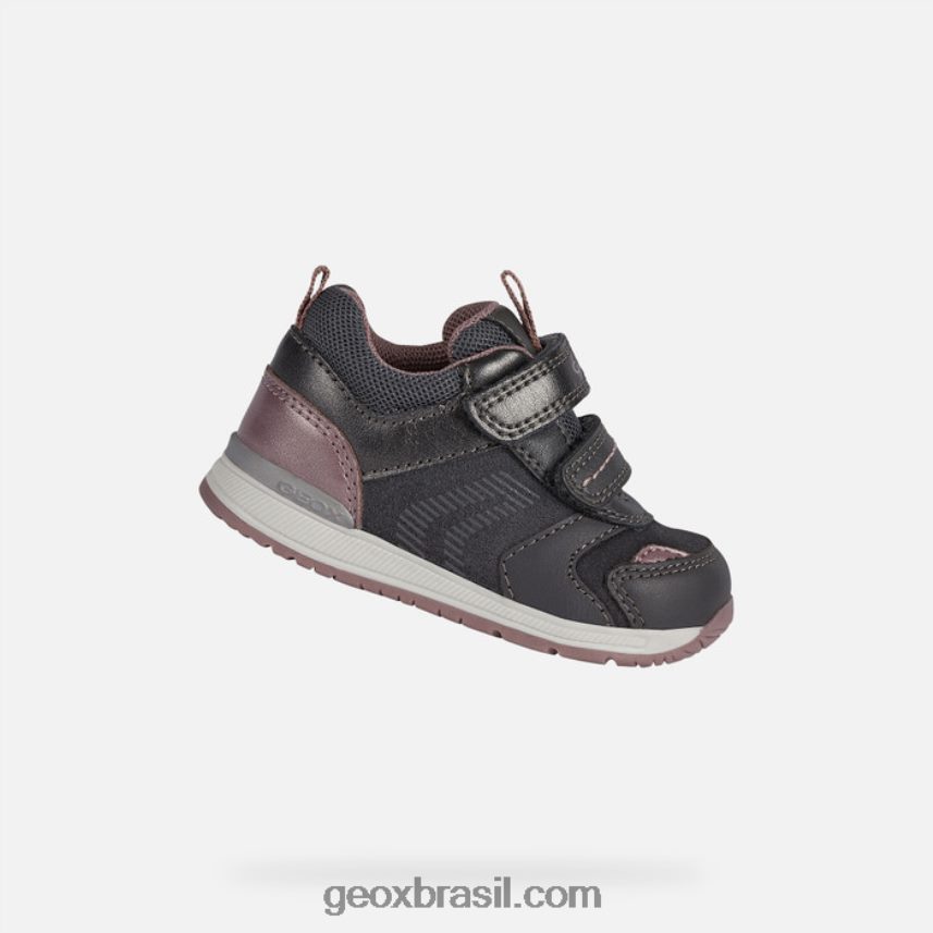 rishon menina cinza escuro/rosa Geox 28TF8X1614