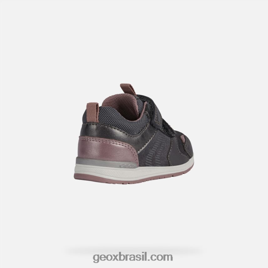 rishon menina cinza escuro/rosa Geox 28TF8X1614