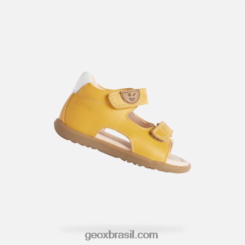 sandália macchia baby amarelo ocre Geox 28TF8X1616