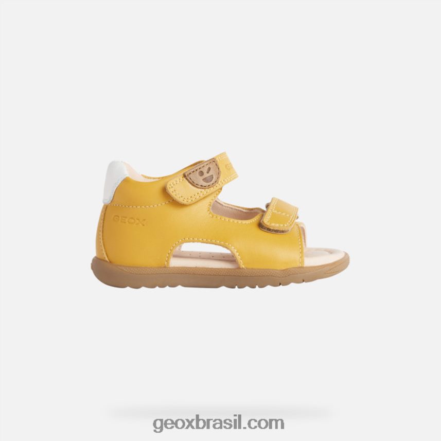 sandália macchia baby amarelo ocre Geox 28TF8X1616