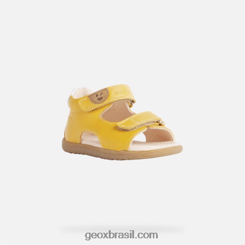 sandália macchia baby amarelo ocre Geox 28TF8X1616