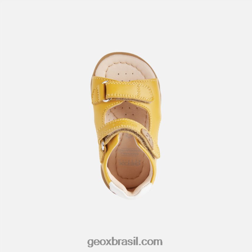 sandália macchia baby amarelo ocre Geox 28TF8X1616