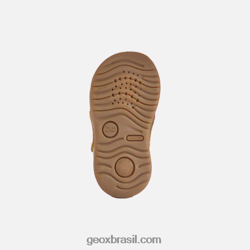 sandália macchia baby amarelo ocre Geox 28TF8X1616