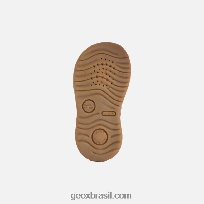 sandália macchia menina fúcsia/branco Geox 28TF8X1625