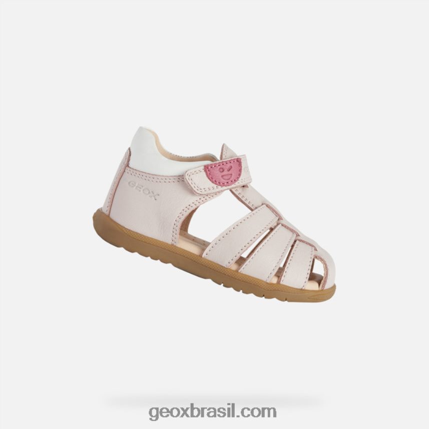 sandália macchia menina rosa claro Geox 28TF8X1626