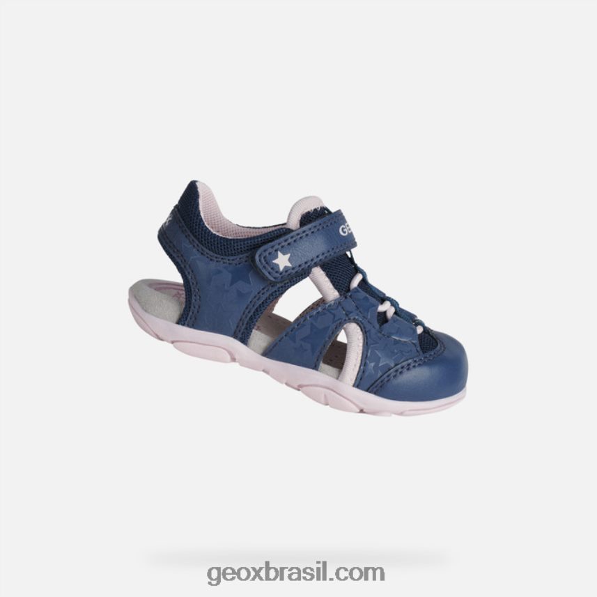 sandália agasim criança lt marinho/rosa Geox 28TF8X1514