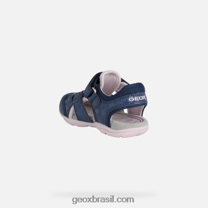 sandália agasim criança lt marinho/rosa Geox 28TF8X1514