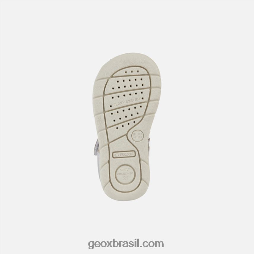 sandália alul criança prata Geox 28TF8X2036