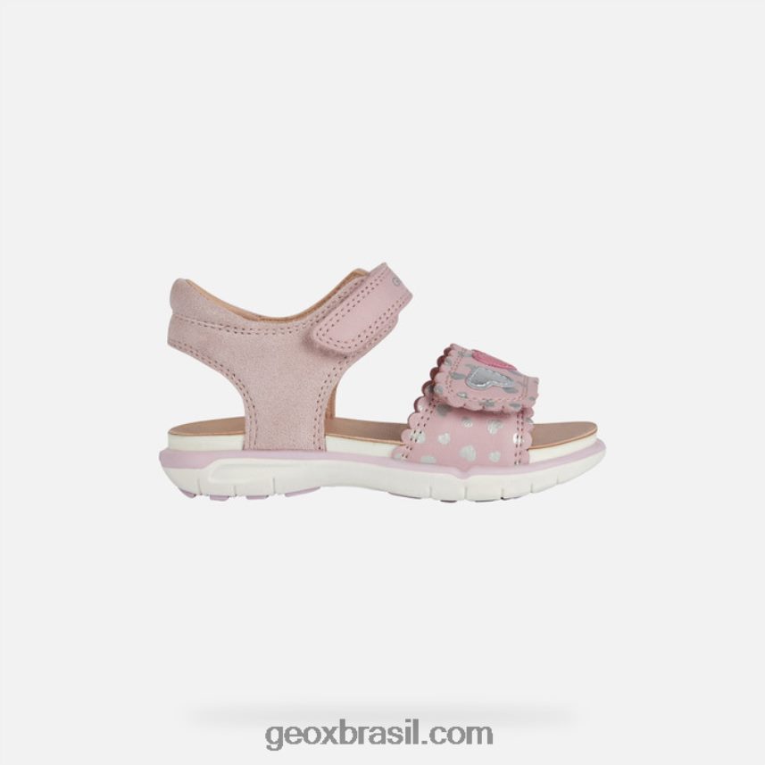 sandália delhi criança rosa/prata Geox 28TF8X1521