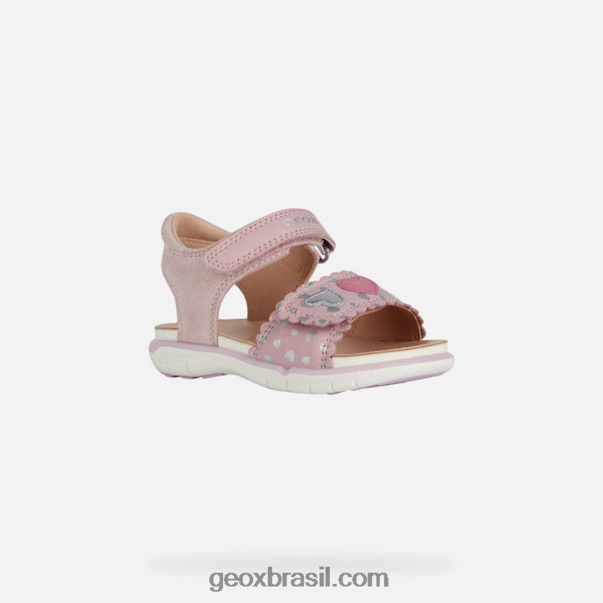 sandália delhi criança rosa/prata Geox 28TF8X1521