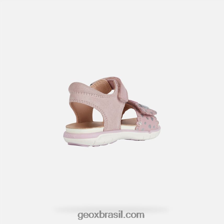 sandália delhi criança rosa/prata Geox 28TF8X1521